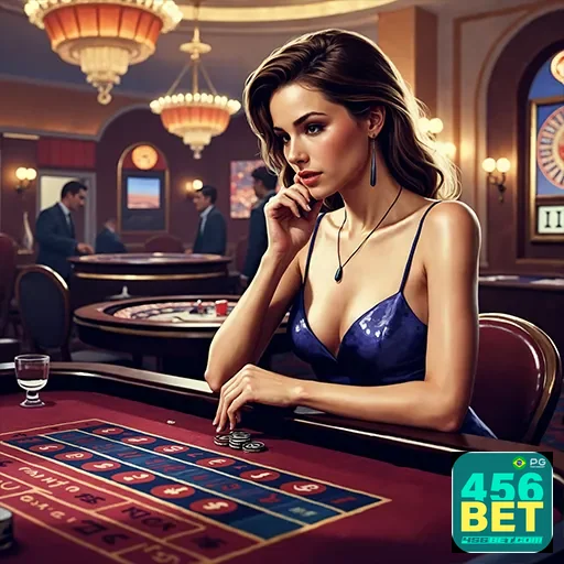 Imagem de um cassino virtual no site 456bet, com jogos e opções de entretenimento online para apostas e diversão.