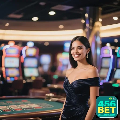 Imagem de cassino online com o logo 456bet, promovendo diversão e apostas seguras no site 456bet.